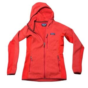 PATAGONIA | Women’s Gorpcore Hooded Full Zip Better Sweater - Red - Sz XS